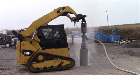 skid steer pneumatic drills|rock skid steer attachment.